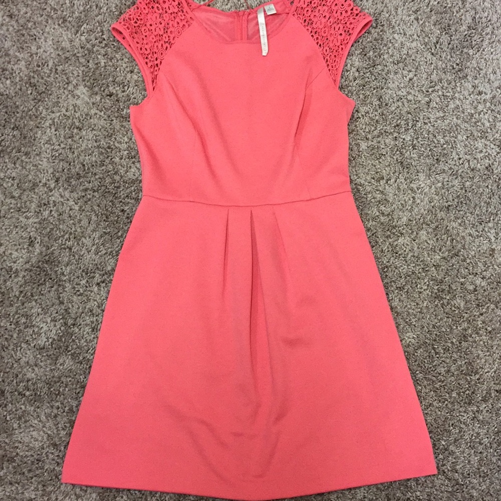 LC Lauren Conrad coral dress
